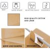2 Pack 5-Tier Shelf Hanging Closet Organizer and Storage for Clothes (Beige)