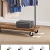 Clothes Rack Rustic Brown Black