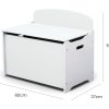 DELTA CHILDREN Deluxe Toy Box Kids Furniture Chest Bedroom Wooden Storage White