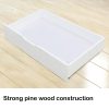 Kingston Sl2x Under Bed Storage Drawers White Pine Wooden Wheels