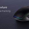 OVERDRIVE Gaming Desk 120cm  Computer Black PC Blue LED Lights Carbon Fiber Look