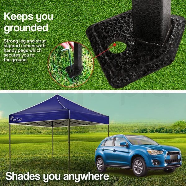 3x3m Folding Gazebo Shade Outdoor Pop-Up Foldable Marquee – Navy