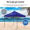 3x3m Folding Gazebo Shade Outdoor Pop-Up Foldable Marquee – Navy