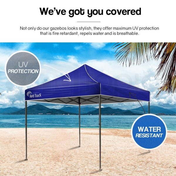 3x3m Folding Gazebo Shade Outdoor Pop-Up Foldable Marquee – Navy