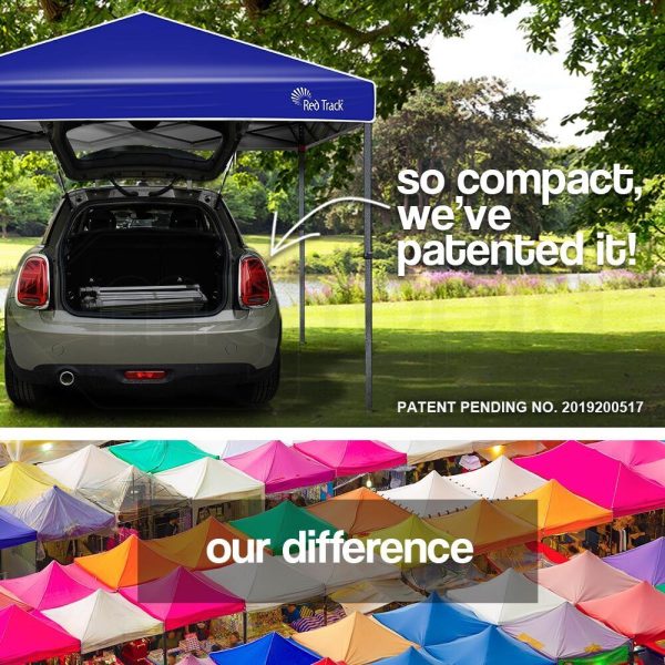 3x3m Folding Gazebo Shade Outdoor Pop-Up Foldable Marquee – Navy