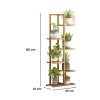 Bamboo Plant Stand Rack 6 tier 7 Potted (120CM)