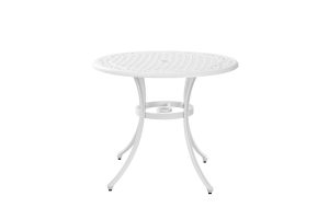Marco Aluminium 90cm table – White