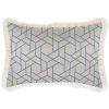 Cushion Cover-Coastal Fringe-Milan Blue – 35×50 cm