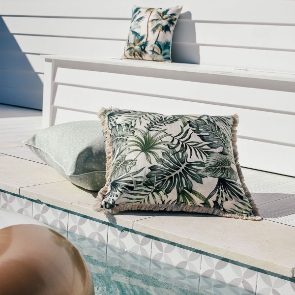 Cushion Cover-With Piping-Lunar Pale Mint – 35×50 cm