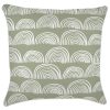 Cushion Cover-With Piping-Rainbows-Sage – 60×60 cm