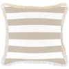 Cushion Cover-Coastal Fringe Deck-Stripe-Beige – 60×60 cm