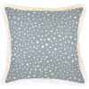 Cushion Cover-Coastal Fringe-Lunar Smoke – 45×45 cm