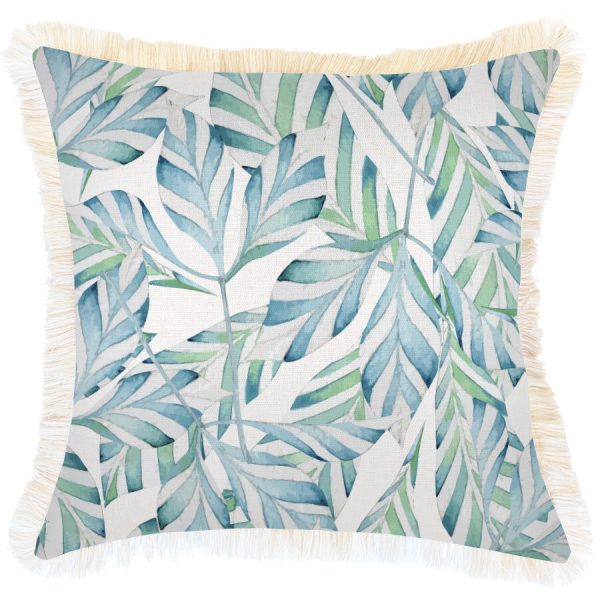 Cushion Cover-Coastal Fringe Natural-Sunday – 45×45 cm