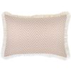 Cushion Cover-Coastal Fringe Natural-Zig Zag Blush – 35×50 cm