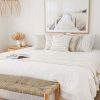Cushion Cover-Coastal Fringe-Tall-Palms-Beige – 45×45 cm