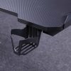 140cm RGB Gaming Desk Home Office Carbon Fiber Led Lights Game Racer Computer PC Table L-Shaped Black