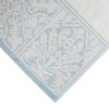 Premium Cotton Towel Jacquard White Blue Design