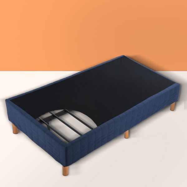 Metal Bed Frame Mattress Foundation – SINGLE, Blue