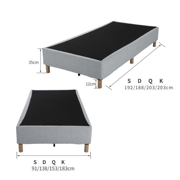 Metal Bed Frame Mattress Foundation – SINGLE, Blue