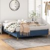 Metal Bed Frame Mattress Foundation – SINGLE, Blue