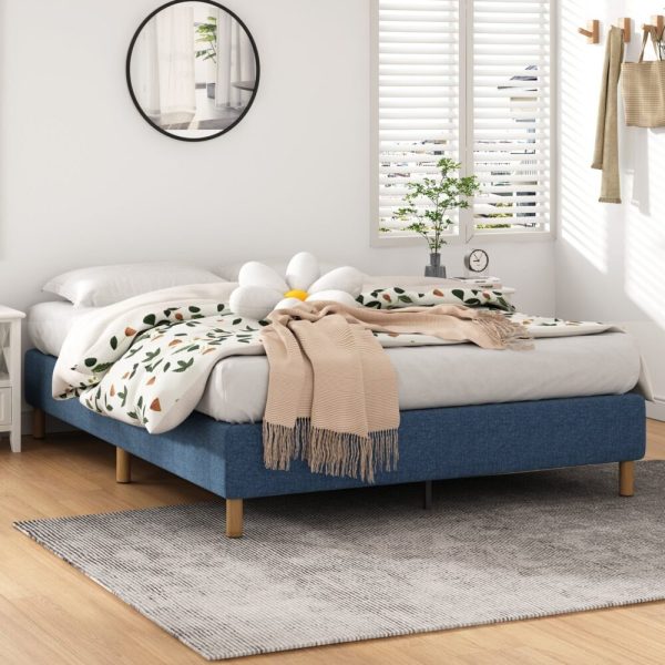 Metal Bed Frame Mattress Foundation – SINGLE, Blue