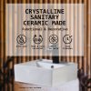 Muriel 42 x 42 x 15cm White Ceramic Bathroom Basin Vanity Sink Square Above Counter Top Mount Bowl