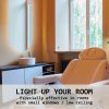 2 Set LED Wall Mirror Oval Anti-Fog Bathroom 45x100cm BLACK
