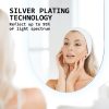 2 Set LED Wall Mirror Oval Anti-Fog Bathroom 45x100cm BLACK