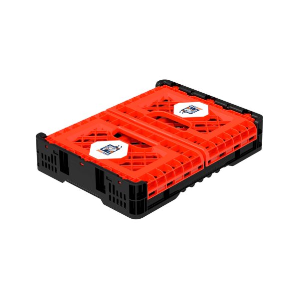 25L Smart Foldable Stackable Crate Tool Collapsible Storage Box – Red