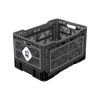 48L Smart Foldable Stackable Crate Tool Collapsible Storage Box – Charcoal