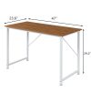 Computer Desk, Sturdy Home Office Laptop Desk Modern Writing Table, Multipurpose Workstation