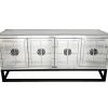 Athens Mirrored Buffet Table -Black