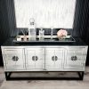 Athens Mirrored Buffet Table -Black