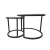 Nesting style Coffee Table – 60cm/40 cm, White and Black