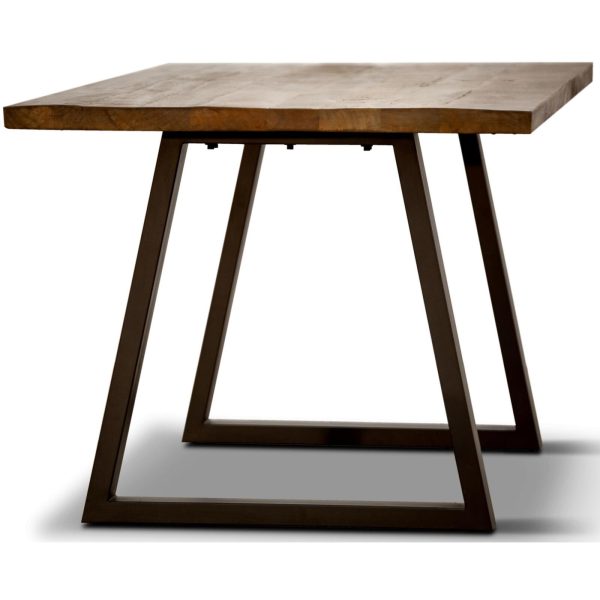 Begonia Dining Table 220cm Live Edge Solid Mango Wood Unique Furniture – Natural