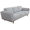 Dodworth Sofa Fabric Uplholstered Lounge Couch – Grey – 2 + 3 Seater