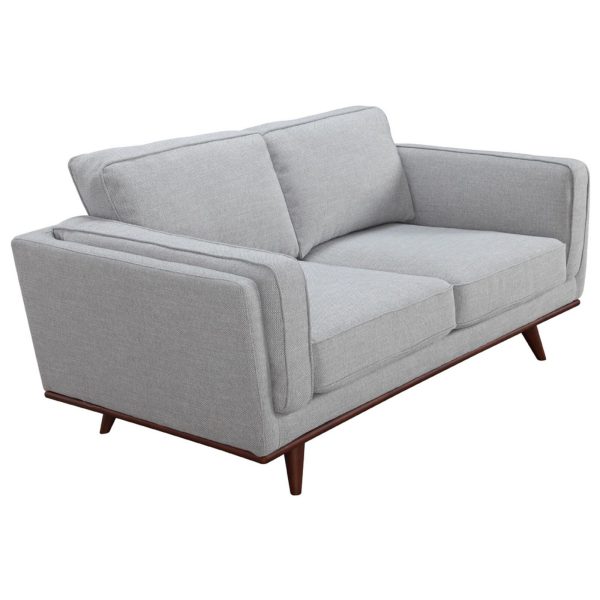 Dodworth Sofa Fabric Uplholstered Lounge Couch – Grey – 2 + 3 Seater