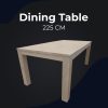 Dining Table Solid Mt Ash Wood Home Dinner Furniture – White – 225x100x76 cm