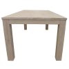 Dining Table Solid Mt Ash Wood Home Dinner Furniture – White – 225x100x76 cm