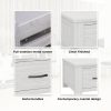 House Lamp Table 60cm Coffee Side Laptop Desk Bedside Sofa End – White