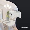 House Lamp Table 60cm Coffee Side Laptop Desk Bedside Sofa End – White