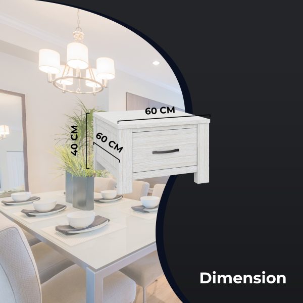 House Lamp Table 60cm Coffee Side Laptop Desk Bedside Sofa End – White