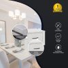 House Lamp Table 60cm Coffee Side Laptop Desk Bedside Sofa End – White