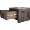 Granbury Lamp Sofa Table 60cm 1 Drawer Solid Acacia Timber Wood – Stone Grey