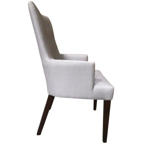 Florence  Carver Fabric Dining Chair French Provincial Solid Timber Wood – 2