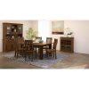 Dining Chair Set of 2 Solid Pine Wood Home Dinner Furniture – Dark Brown