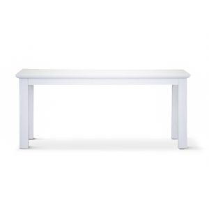 Laelia Dining Table Solid Acacia Timber Wood Coastal Furniture – White – 220x100x77 cm