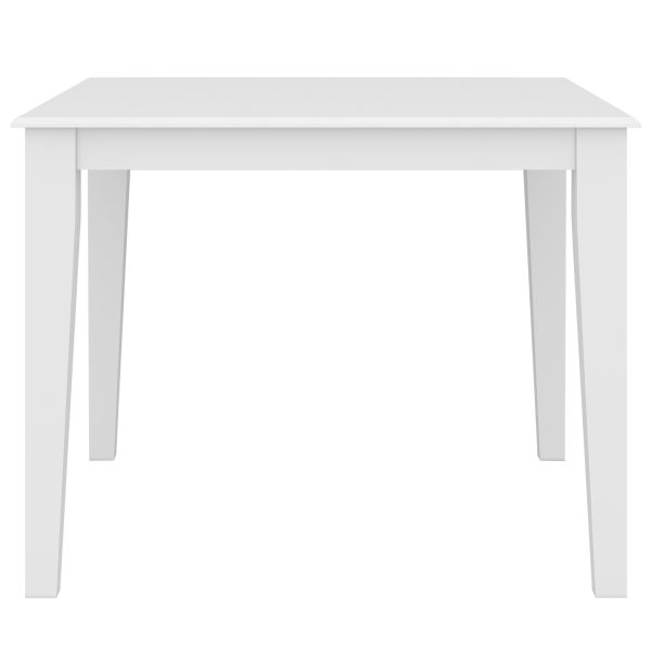 Daisy Dining Table Solid Acacia Timber Wood Hampton Furniture – White – 100x100x77 cm