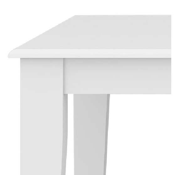 Daisy Dining Table Solid Acacia Timber Wood Hampton Furniture – White – 100x100x77 cm