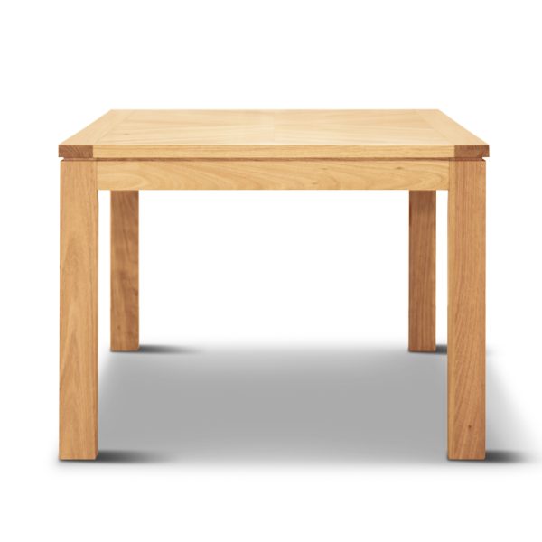 Dining Table Seater Parquet Top Solid Messmate Timber Wood – 180x100x77 cm
